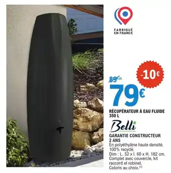 E.Leclerc Jardi BELLI Récupérateur à eau fluide offre