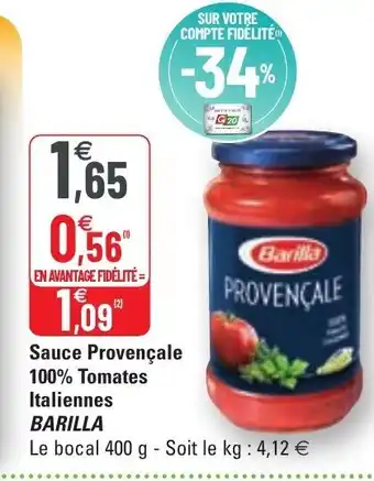 G20 Sauce provençale offre