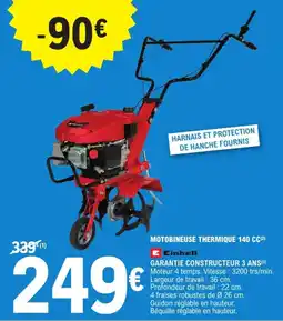 E.Leclerc Jardi Motobineuse thermique 140 cc offre