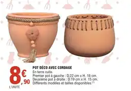 E.Leclerc Jardi Pot déco avec cordage offre