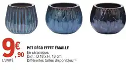 E.Leclerc Jardi Pot déco effet émaille offre