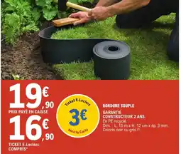 E.Leclerc Jardi Bordure souple offre