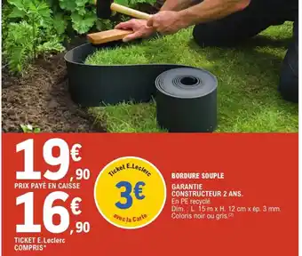 E.Leclerc Jardi Bordure souple offre