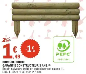 E.Leclerc Jardi Bordure droite offre