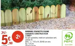 E.Leclerc Jardi Bordure stackette pleine offre