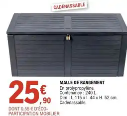 E.Leclerc Jardi Malle de rangement offre