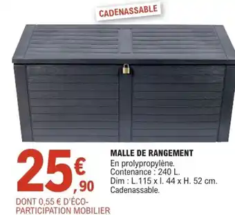 E.Leclerc Jardi Malle de rangement offre