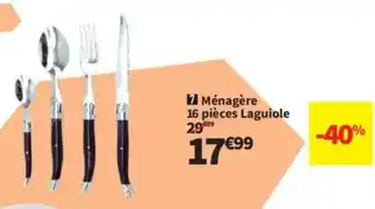 Conforama Ménagère Laguiole offre