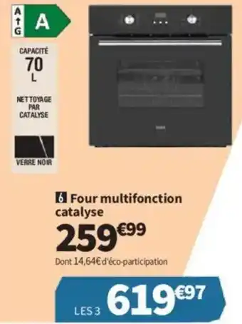 Conforama Four multifonction catalyse offre