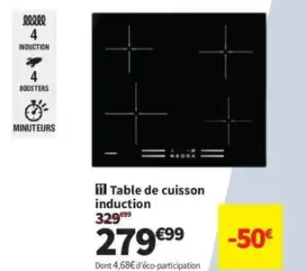 Conforama Table de cuisson induction offre