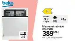 Conforama BEKO Lave vaisselle full intégrable offre