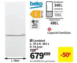 Conforama BEKO Combiné offre