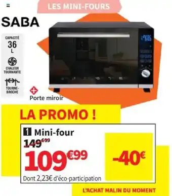 Conforama SABA Mini-four offre