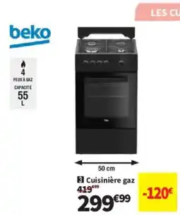 Conforama BEKO Cuisinière gaz offre