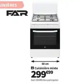 Conforama FAR Cuisinière mixte offre