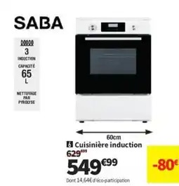 Conforama SABA Cuisinière induction offre