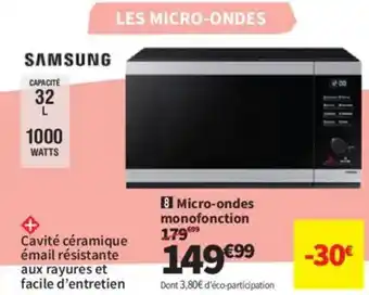 Conforama SAMSUNG Micro-ondes monofonction offre