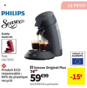 Conforama PHILIPS Senseo Original Plus offre