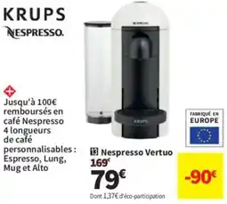 Conforama KRUPS Nespresso Vertuo offre