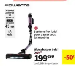 Conforama ROWENTA Aspirateur balai offre