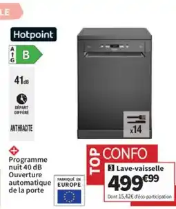 Conforama HOTPOINT Lave-vaisselle offre