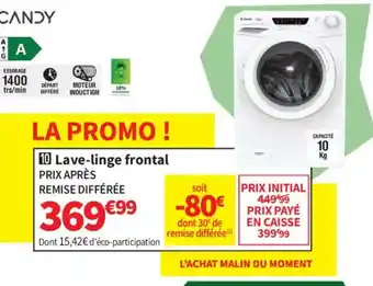 Conforama CANDY Lave-linge frontal offre