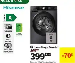 Conforama HISENSE Lave-linge frontal offre