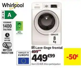 Conforama WHIRPOOL Lave-linge frontal offre