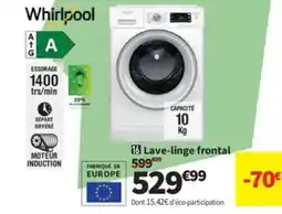 Conforama WHIRPOOL Lave-linge frontal offre