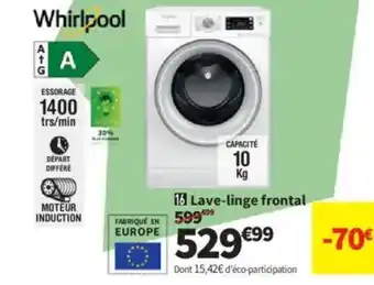 Conforama WHIRPOOL Lave-linge frontal offre