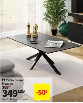 Conforama Table basse Heaven offre