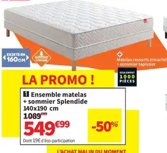 Conforama Ensemble matelas + sommier Splendide offre