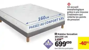 Conforama Matelas Sensation offre