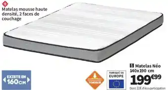 Conforama Matelas Néo 140 x 190 cm offre