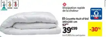 Conforama Couette Nuit d'Eté offre