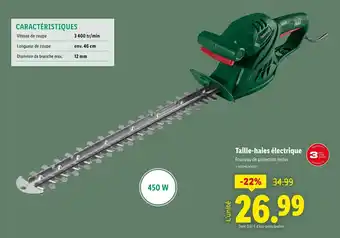 Lidl Taille-haies électrique offre