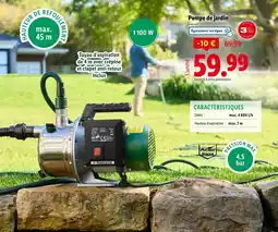 Lidl Pompe de jardin offre