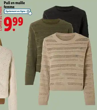 Lidl Pull en maille femme offre