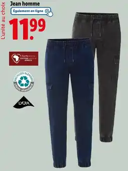 Lidl Jean homme offre