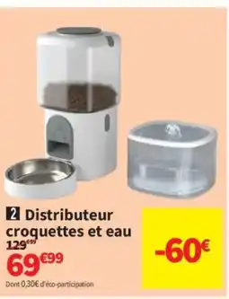 Conforama Distributeur croquettes et eau offre