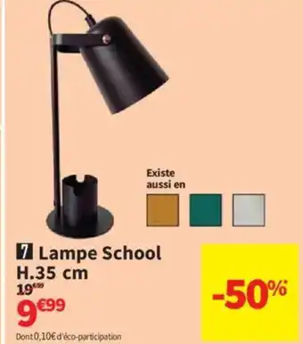 Conforama Lampe School offre