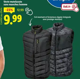 Lidl Veste matelassée sans manches homme offre