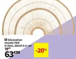 Conforama Décoration murale FAN offre