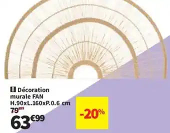 Conforama Décoration murale FAN offre