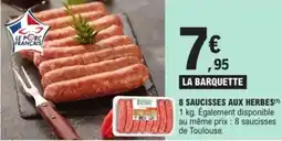 E.Leclerc Express 8 saucisses aux herbes offre