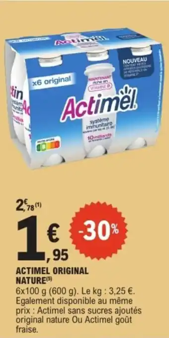 E.Leclerc Express ACTIMEL  Original nature offre