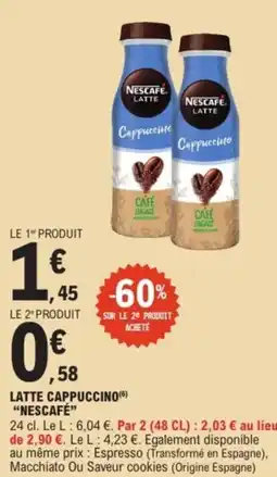 E.Leclerc Express "NESCAFÉ" Latte cappuccino offre