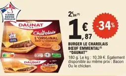 E.Leclerc Express "DAUNAT" Boeuf emmental offre