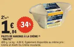 E.Leclerc Express “BALTIC” Filets de harengs à la crème offre