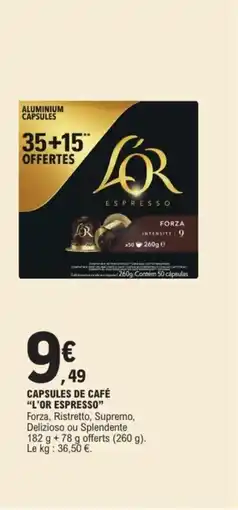 E.Leclerc Express “L'OR ESPRESSO" Capsules de café offre